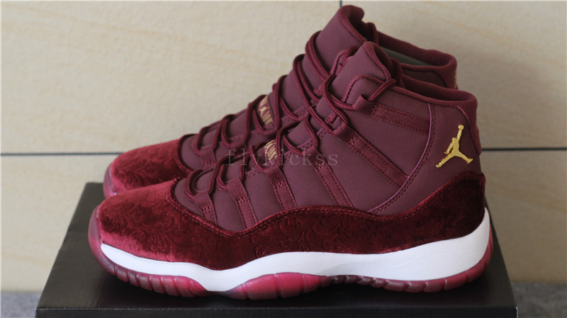 Authentic Air Jordan 11 Velvet Night Maroon High